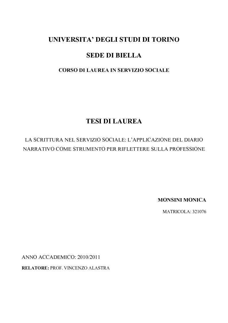 Scrittura Tesi Di Laurea by Scrittura Tesi Di Laurea ...