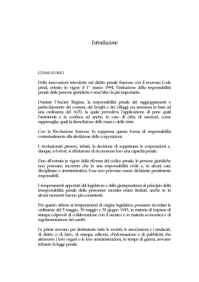 La responsabilità penale delle persone giuridiche nel Nuovo Codice