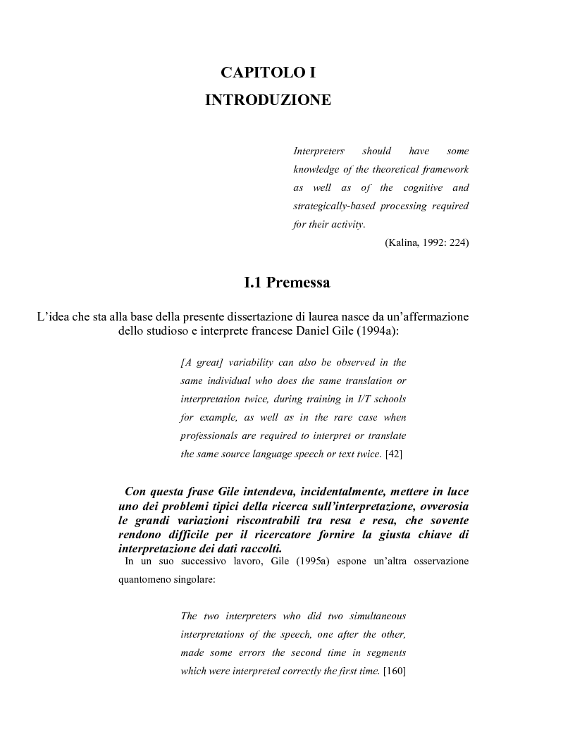 Il Ruolo Della Memoria Nell Interpretazione Simultanea Dall Inglese In Italiano Di Un Testo Gia Noto Tesi Di Laurea Tesionline