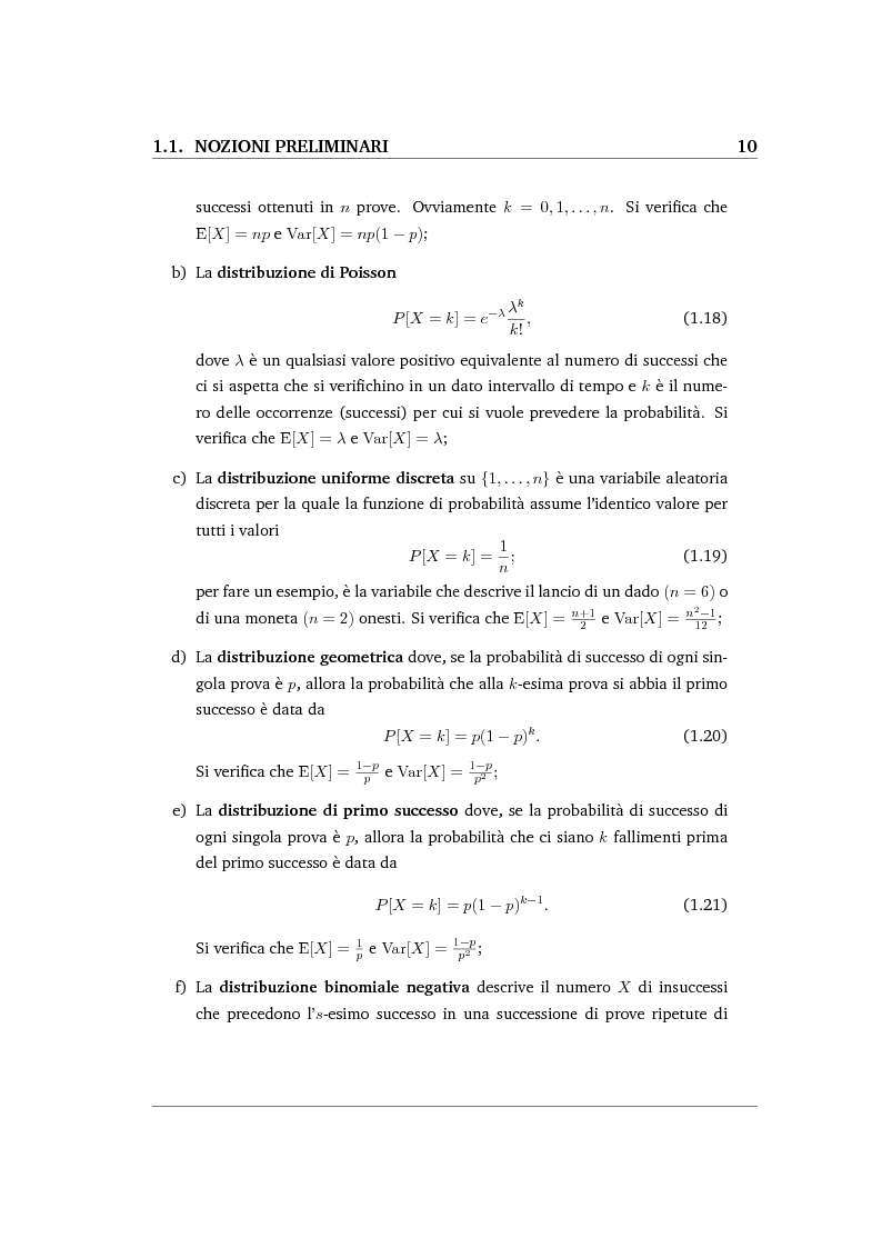 Sui Processi Di Nascita Morte Con Catastrofi Anteprima Tesi Pagina 11 Di 16 Tesionline