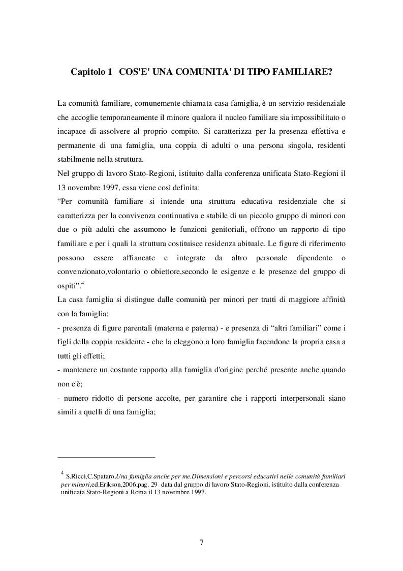 Significato Socio Educativo Della Casa Famiglia Tesi Di Laurea Tesionline