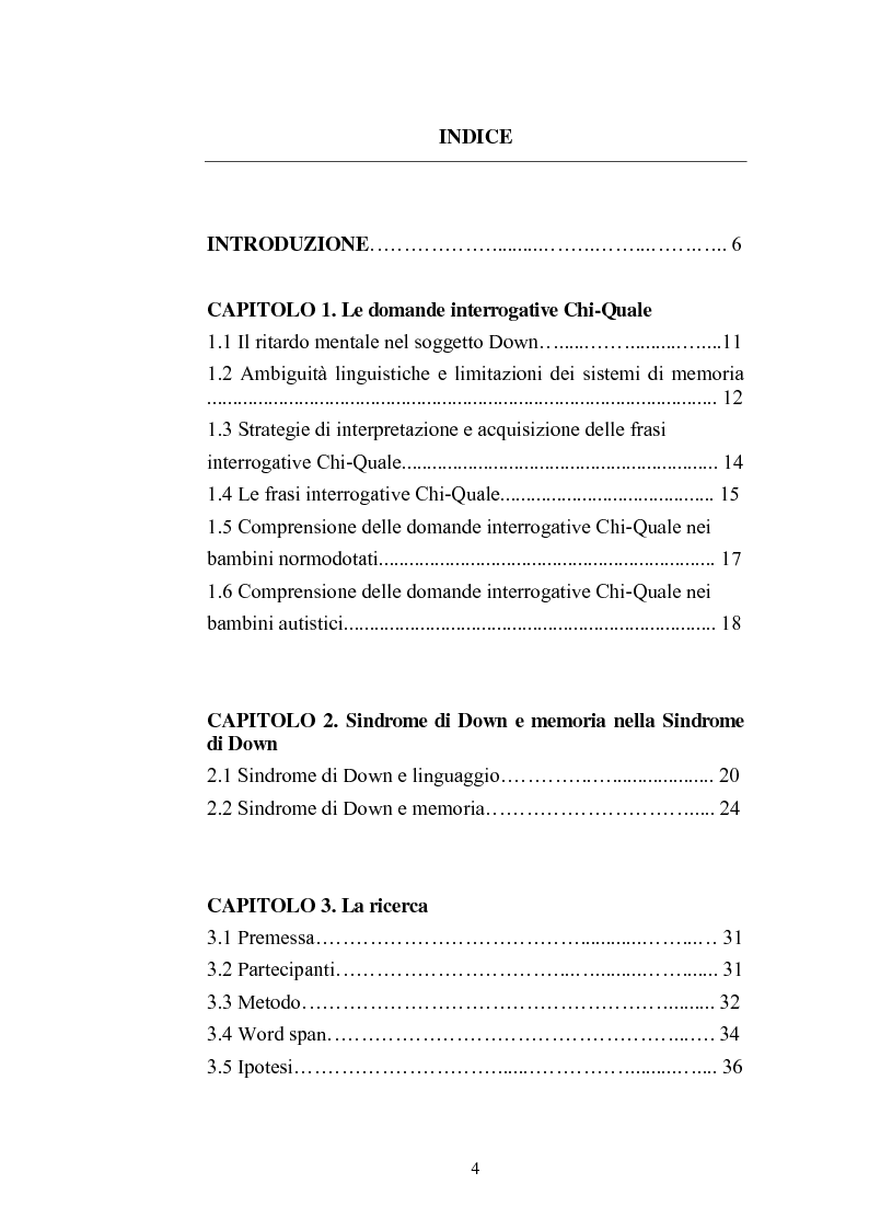 Relazione Tra Linguaggio E Memoria Nella Sindrome Di Down Comprensione Delle Frasi Interrogative Soggetto Oggetto Indice Pagina 1 Di 2