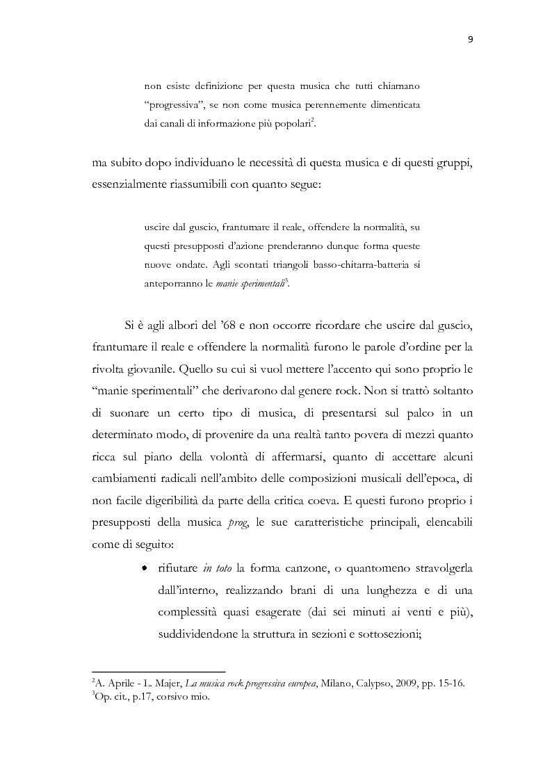 Quello Su Cui Si Vuol Mettere L Accento Qui Sono Proprio Le Manie Sperimentali Che Derivarono Dal Genere Rock Tesionline