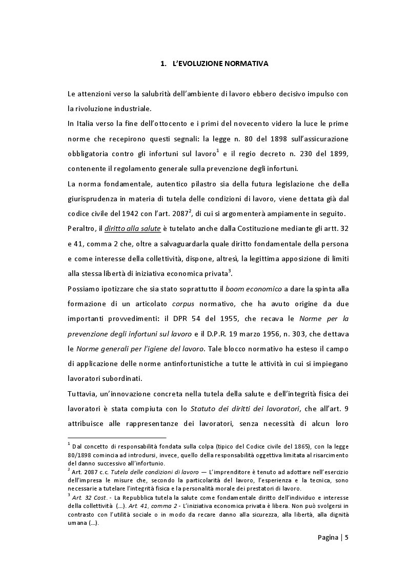 L Evoluzione Normativa Le Attenzioni Verso La Salubrita Dell Ambiente Di Lavoro Ebbero Decisivo Impulso Con La Rivoluzione Industriale Tesionline