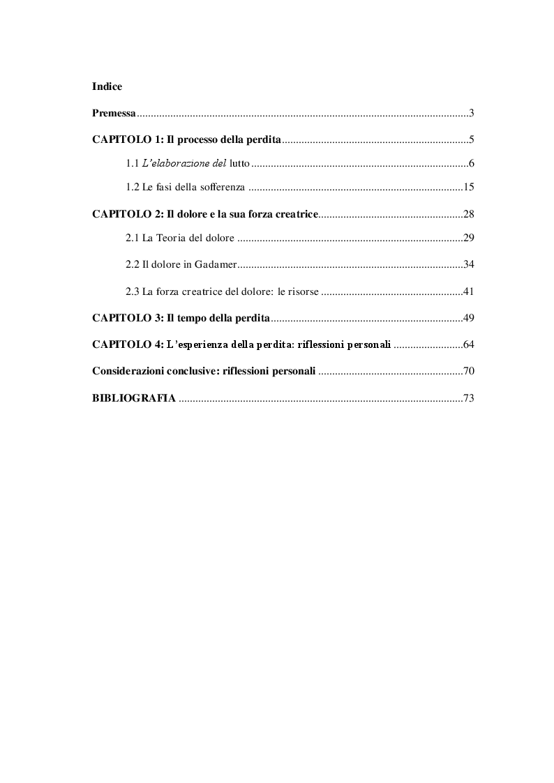 Perdersi Per Ritrovarsi L Esperienza Della Perdita E La Riscoperta Di Se Stessi Indice