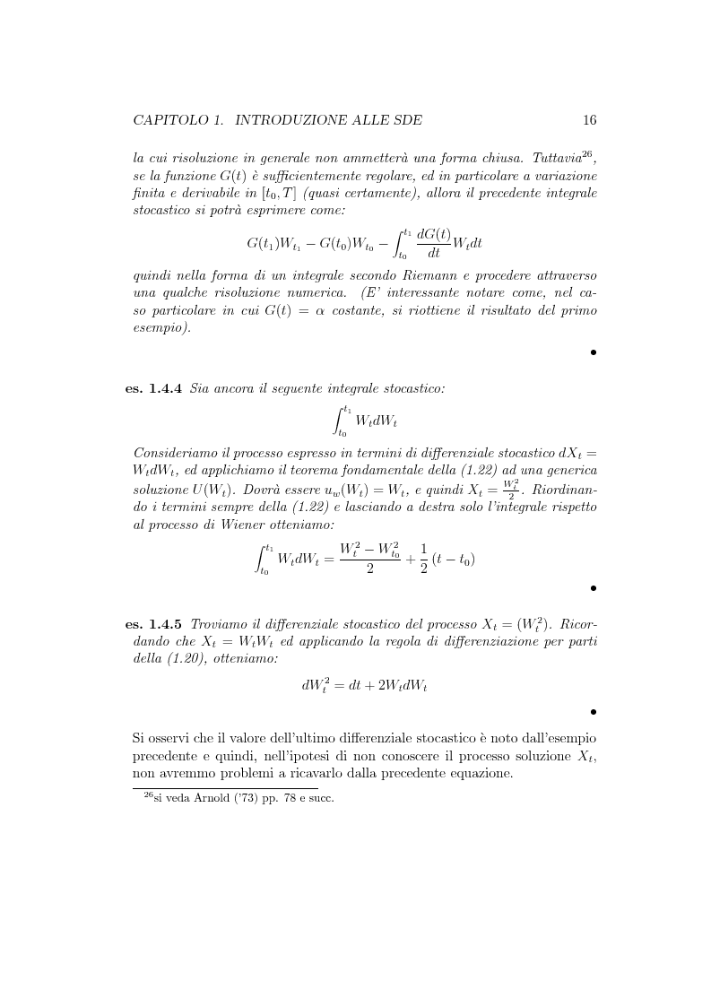 Il Problema Della Stima Nelle Equazioni Differenziali Stocastiche Un Approccio Operativo Anteprima Tesi Pagina 15 Di 15 Tesionline